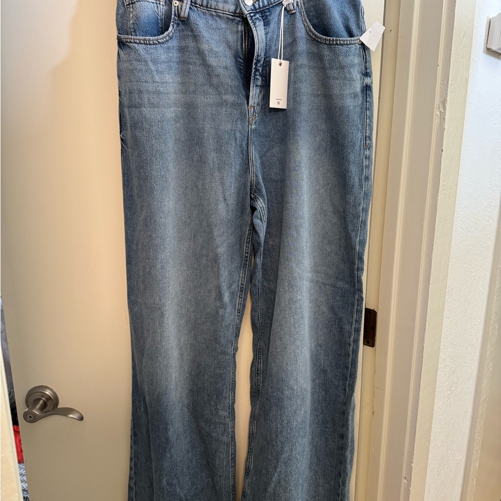 Good American Blue Flare & Wide Leg Jeans